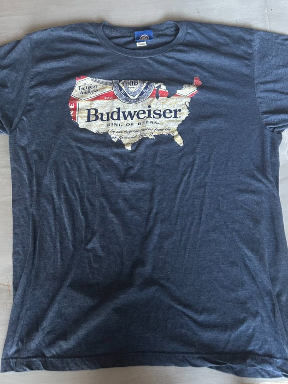 BKE Brew City Budweiser America Map T-Shirt Tee Size Large - Picture 10 of 11
